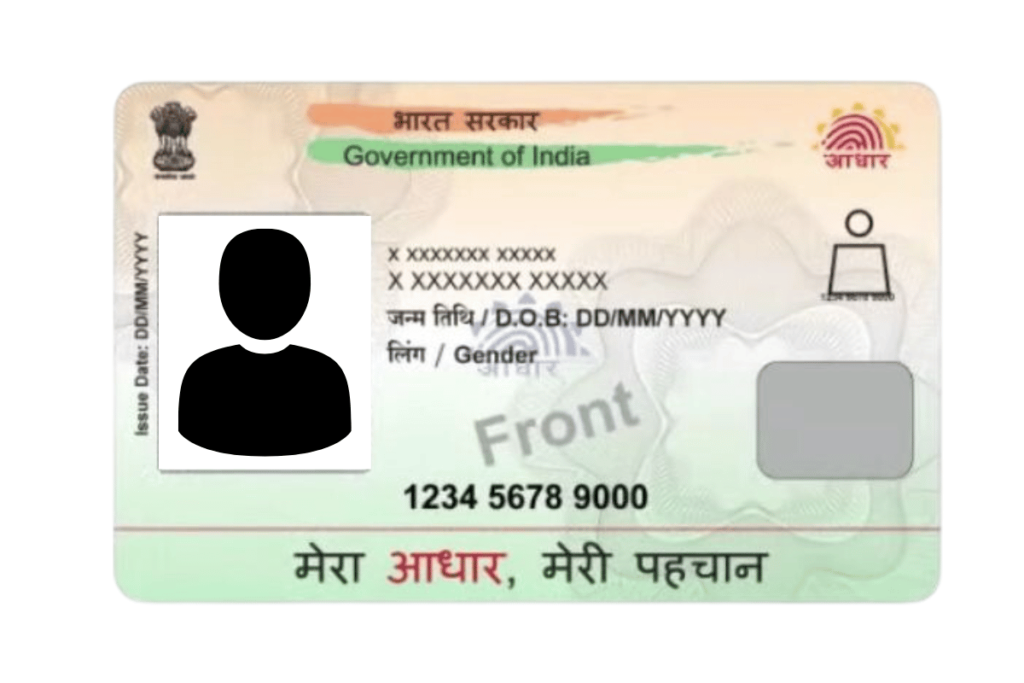 Aadhaar PVC Card Image Front