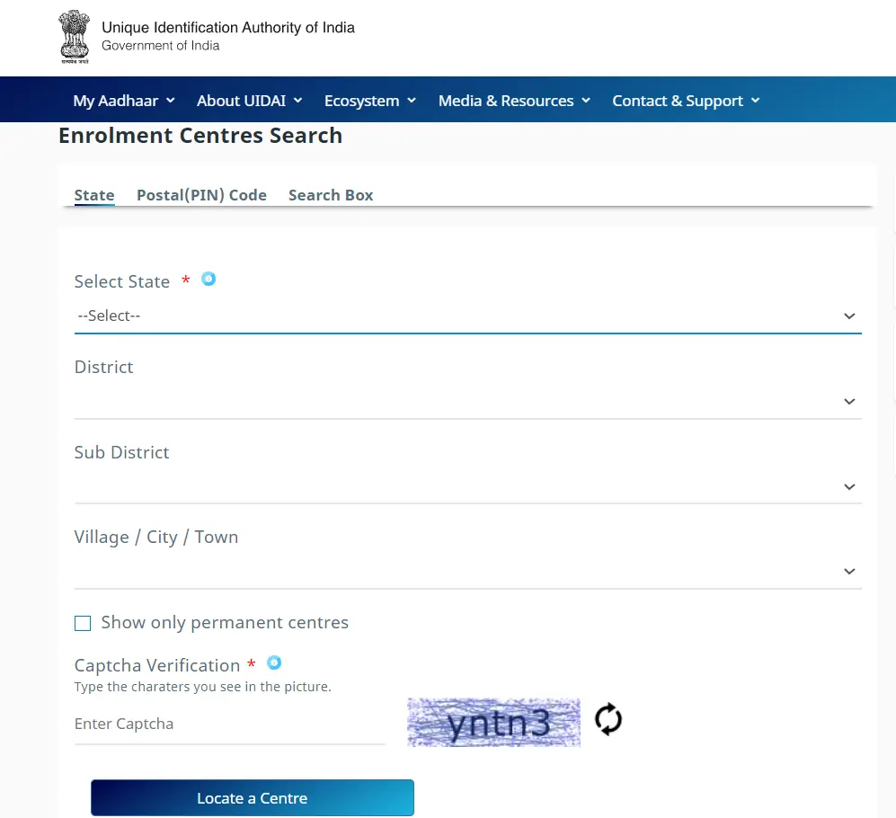 How to Locate Aadhar Center Near Me