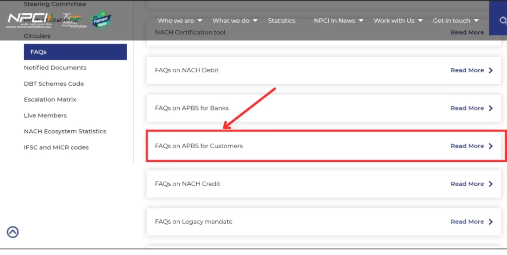 Steps to Link Aadhar with NPCI on NPCI Official